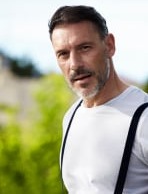 A confident middle-aged man